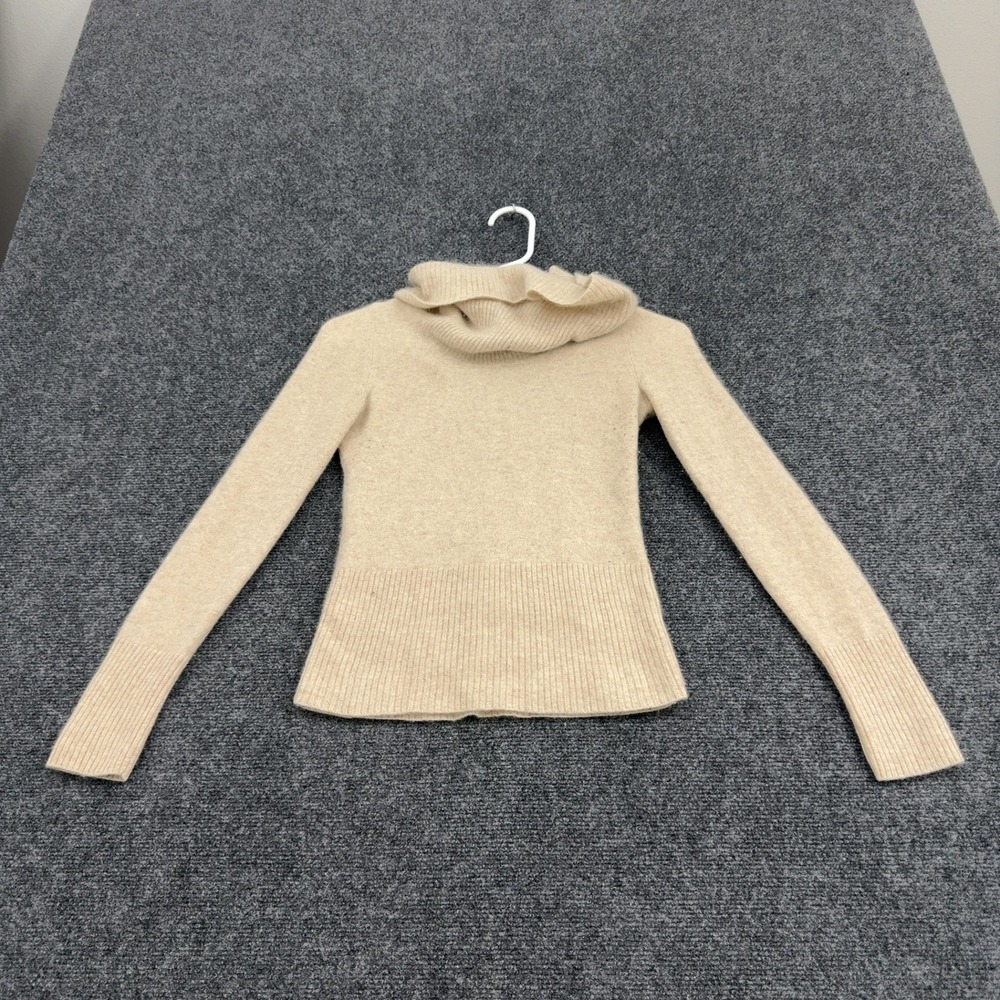 Apt 9 Sweater Womens S Beige Cashmere Cowl Neck Minimalist Luxury Cozy